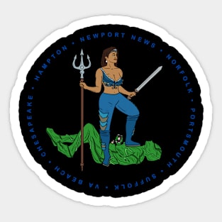 Virginia's Virtue 7 Cities (L) Sticker